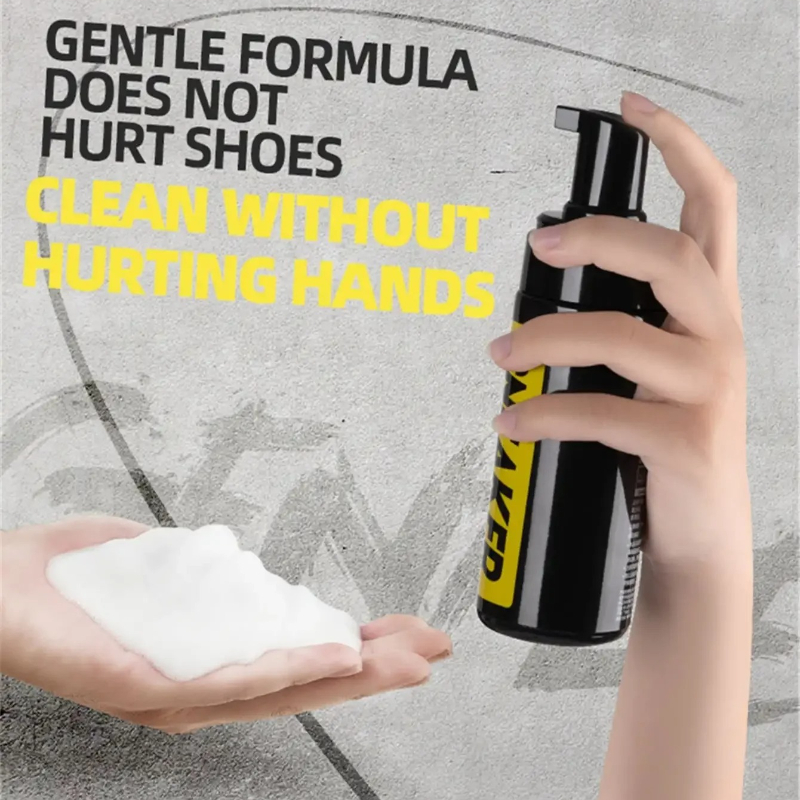 Sneaker Care Clean - Sportschuh-Schaum-Reinigungsset, Trockenreinigungsspray für Leder, Wildleder, Nubuk,