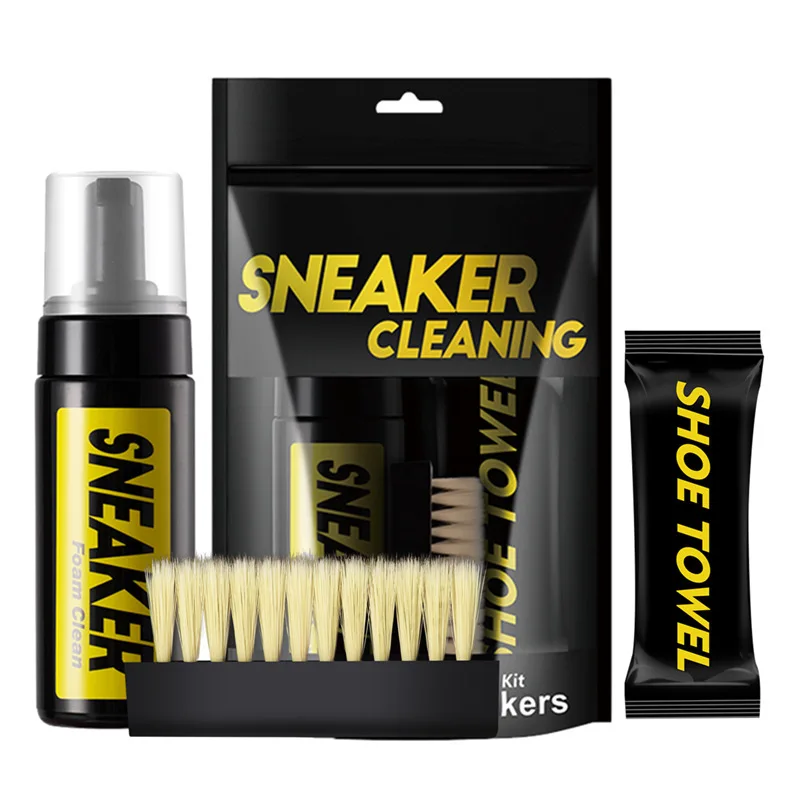 Sneaker Care Clean - 150 ml weißes Wildlederstiefel-Trockenreinigungsset, wasserfreier Schaumstoff-Sneaker-Reiniger
