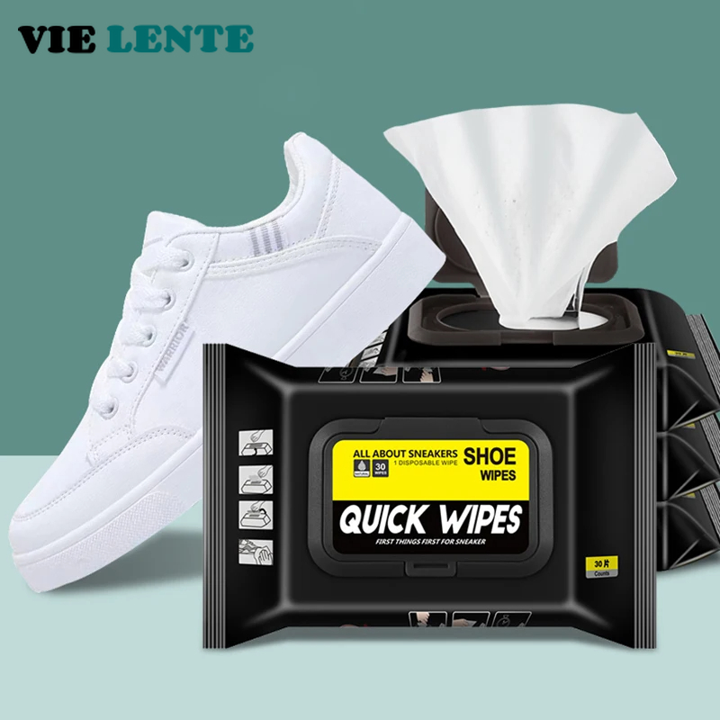 Sneaker Care Clean - 12Pcs/30Pcs Einweg Schuhe Sauber Tücher Tragbare