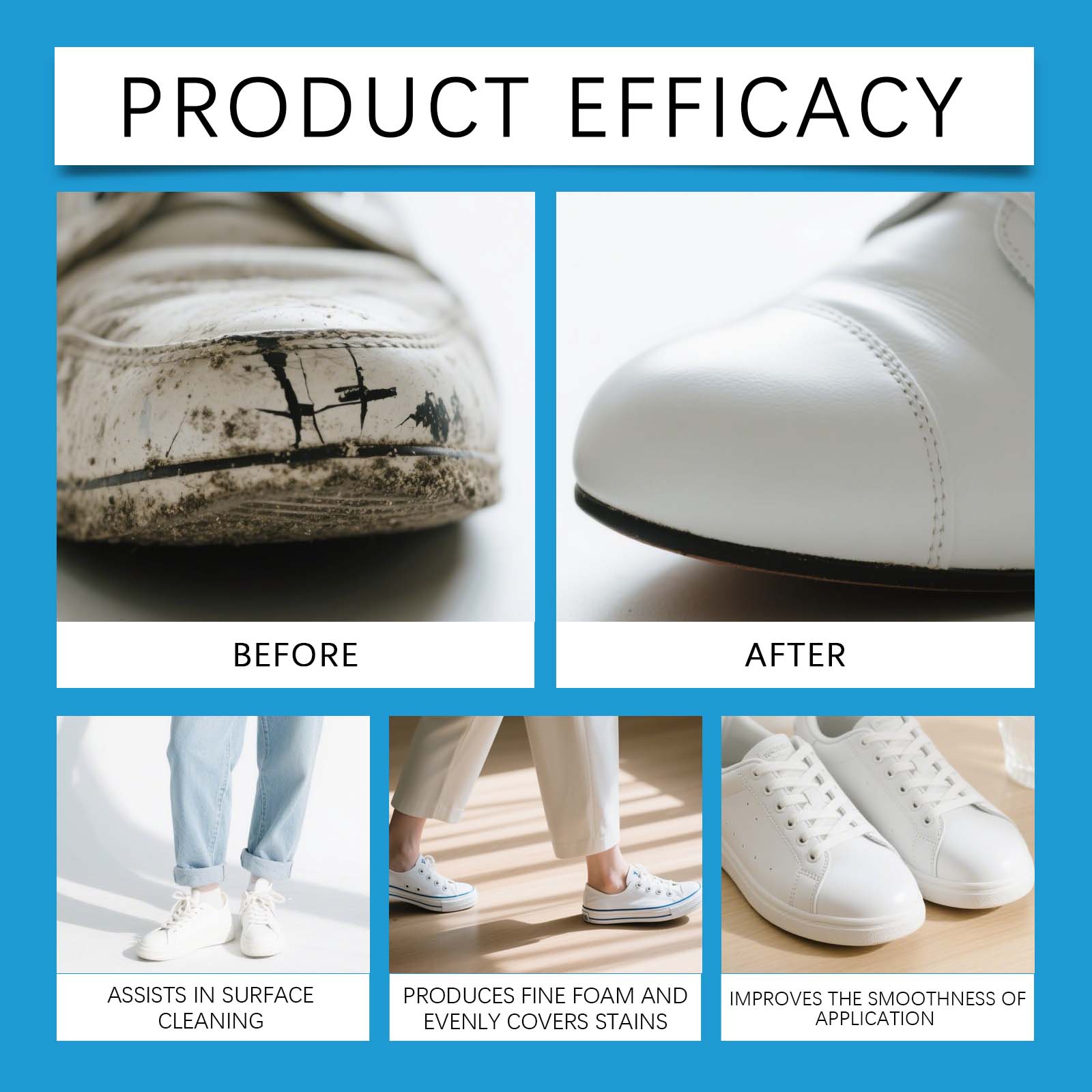 Weiße Schuhreinigungscreme Sne – Sneaker Care Clean Bewertung und Preis